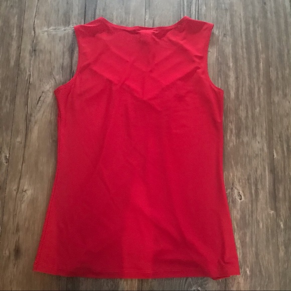 PERCEPTION CONCEPTS Sleeveless Red Blouse - Picture 3 of 5